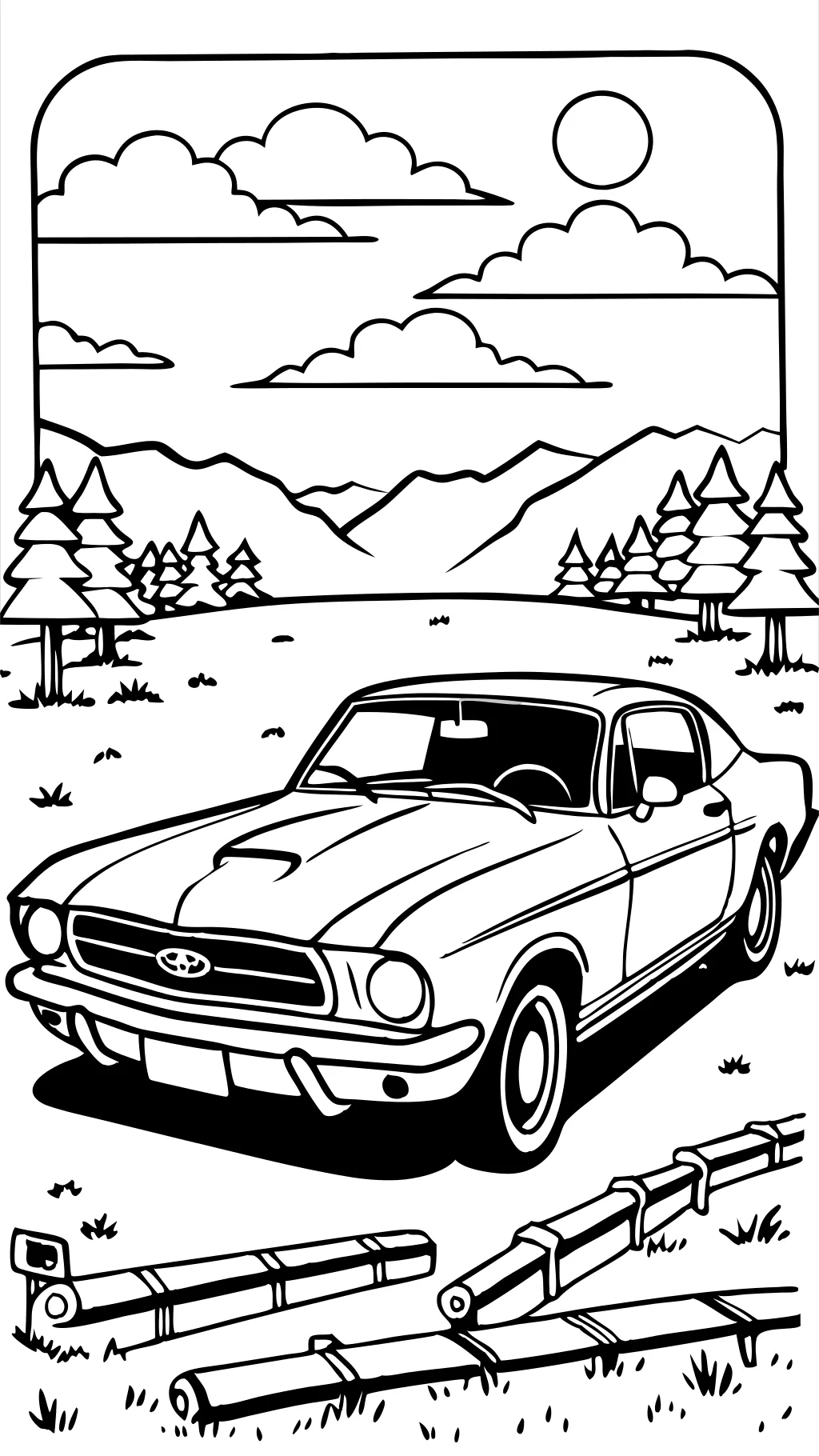 ford mustang coloring pages